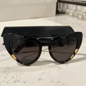 Saint Laurent Loulou Heart Sunglasses